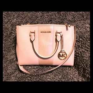 Pink and rose gold Michael Kors bag